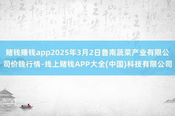 赌钱赚钱app2025年3月2日鲁南蔬菜产业有限公司价钱行情-线上赌钱APP大全(中国)科技有限公司