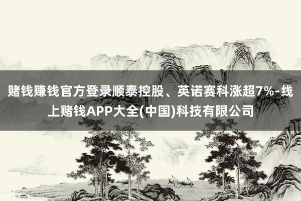 赌钱赚钱官方登录顺泰控股、英诺赛科涨超7%-线上赌钱APP大全(中国)科技有限公司